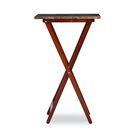 Jasper Tray Table Set Brown Faux Marble, , on-hover image number null