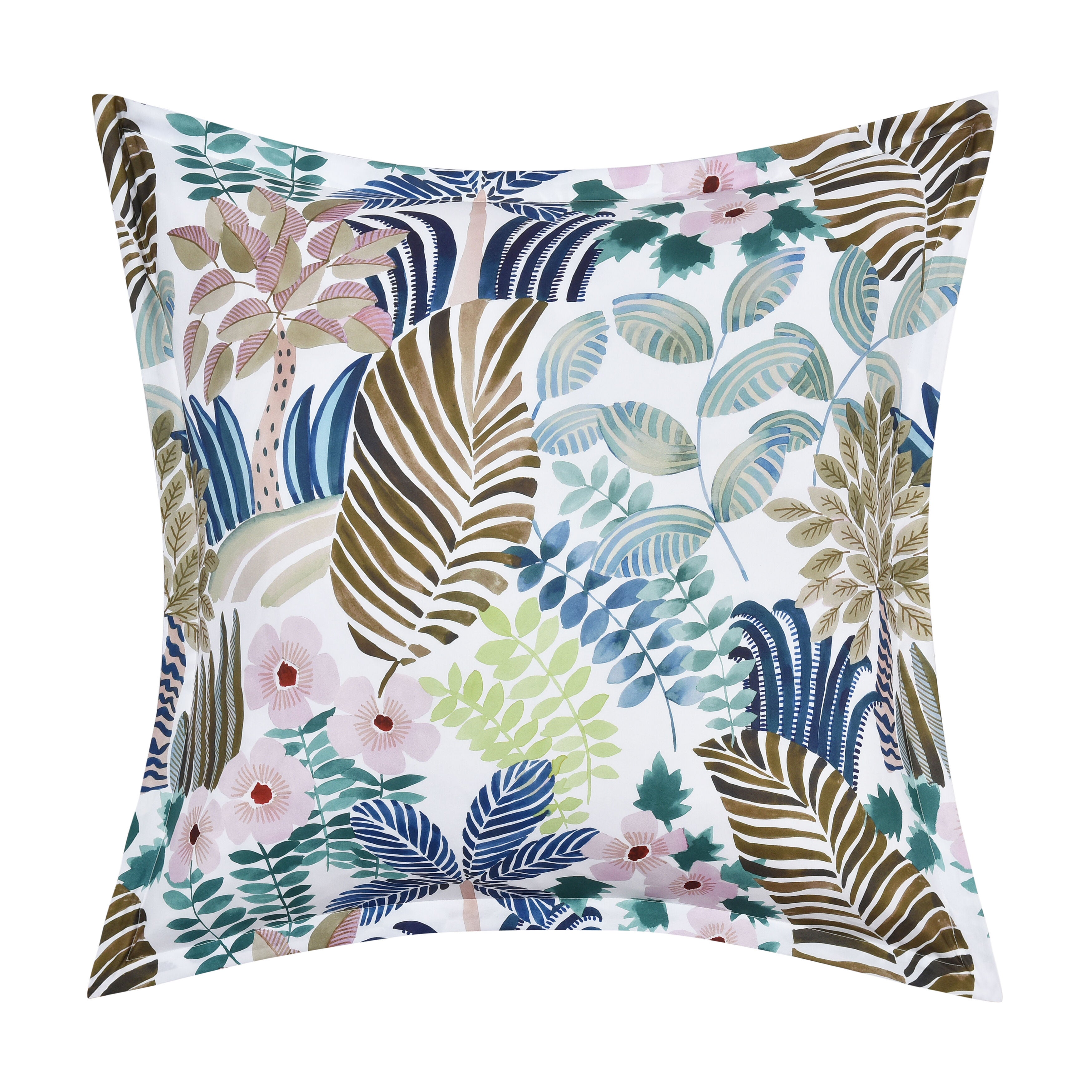 RAINFOREST EURO SHAM, TEAL, hi-res image number 0