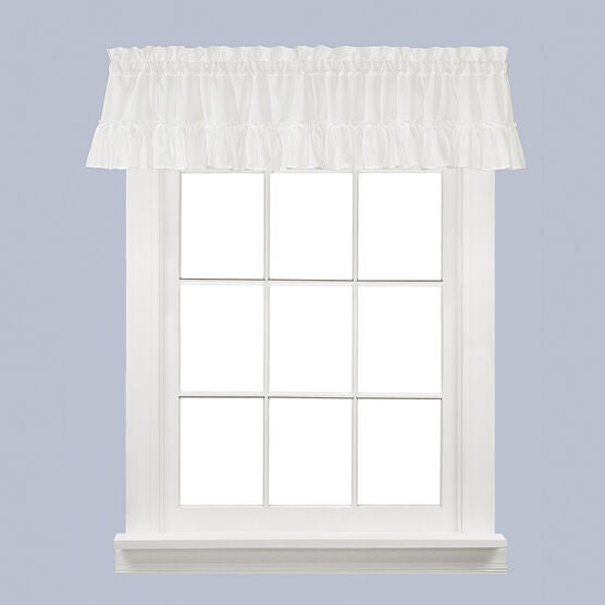 Sarah Ruffle Valance, WHITE