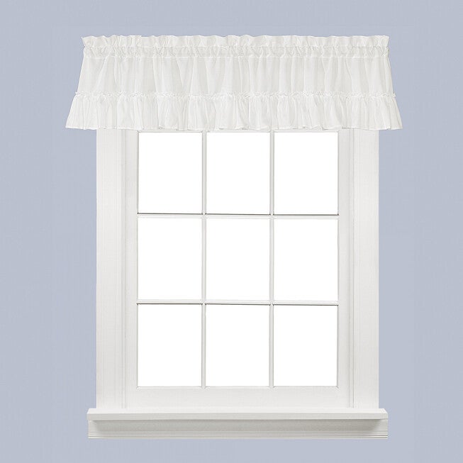 Sarah Ruffle Valance, WHITE, hi-res image number 0