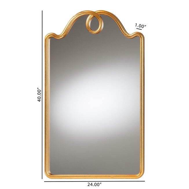 Eara Gold Wall Mirror, GOLD, alternate image number null