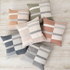 OLOV UNSYMETRICAL STRIPES PILLOW 18X18, , alternate image number null