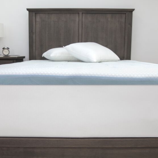 SensorPEDIC SensorCOOL 3-Inch Gel-Infused Memory Foam Mattress Topper, , alternate image number null