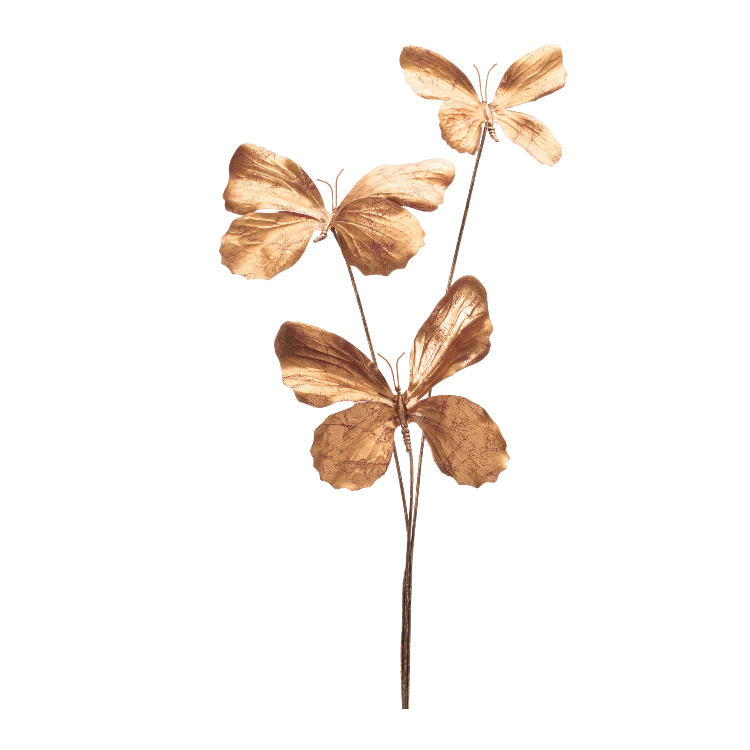 Metallic Butterfly Spray (Set of 6), GOLD, hi-res image number 0