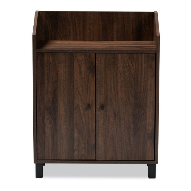 Rossin 2-Door Top Shelf Wood Entryway Shoe Storage Cabinet Furniture, , alternate image number null