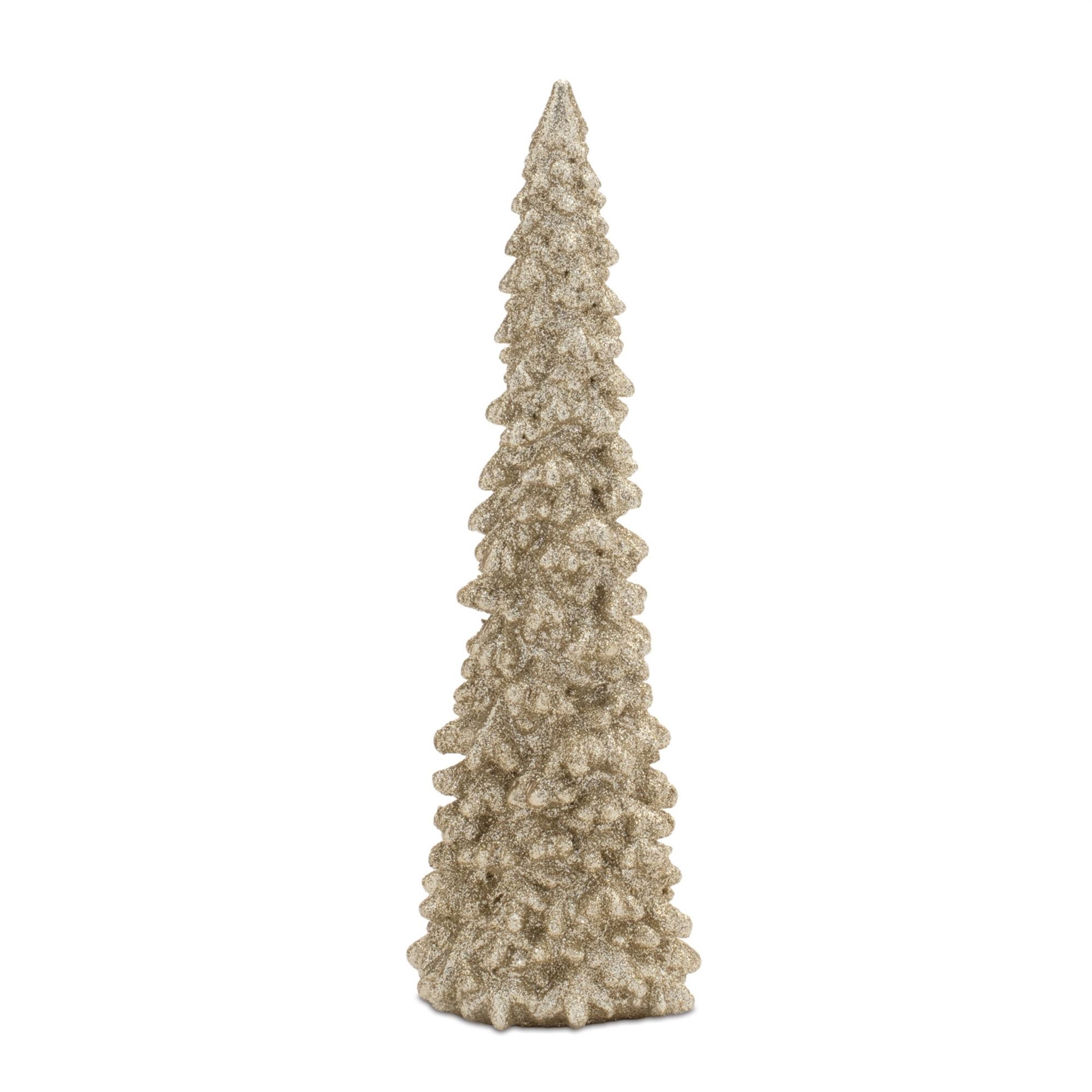 Glittered Pine Tree (Set of 3), GOLD, alternate image number 3