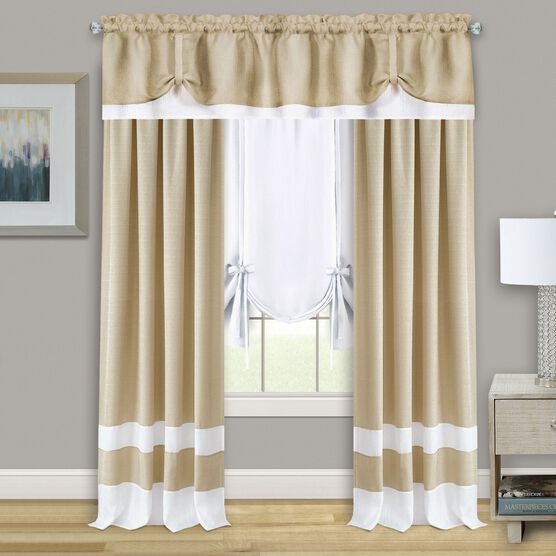 Callie Double Layer Pick Up Valance - 58x14, , alternate image number null