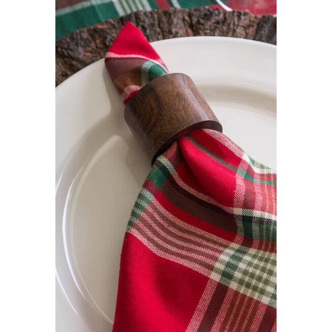 Wood Band Napkin Ring, Set of 6, , on-hover image number null