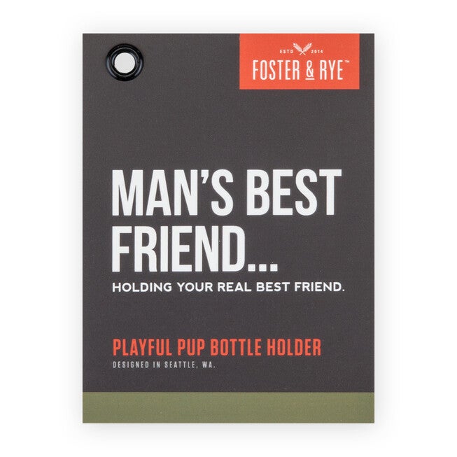 Playful Pup Bottle Holder By True, , alternate image number null