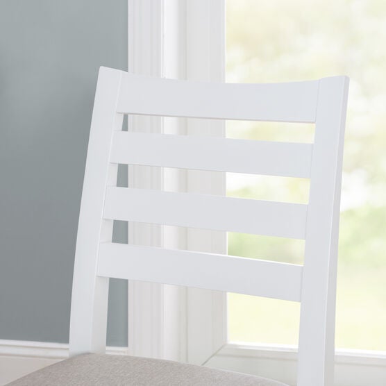 Flynn Counter Stool White Upholstered Set of 2, , alternate image number null