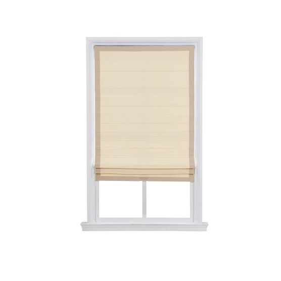 Cordless Border Roman Shade, SOFT CREAM, hi-res image number null