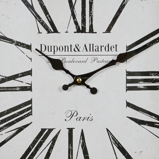 Black Industrial Metal Wall Clock, , alternate image number null