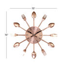 Copper Metal Eclectic Wall Clock, , alternate image number null