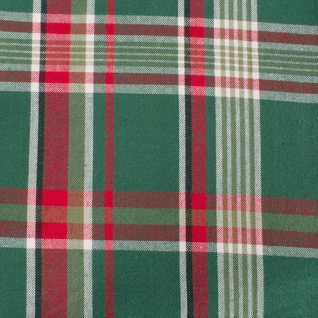 Dark Green Plaid Napkin, Set of 6, , alternate image number null