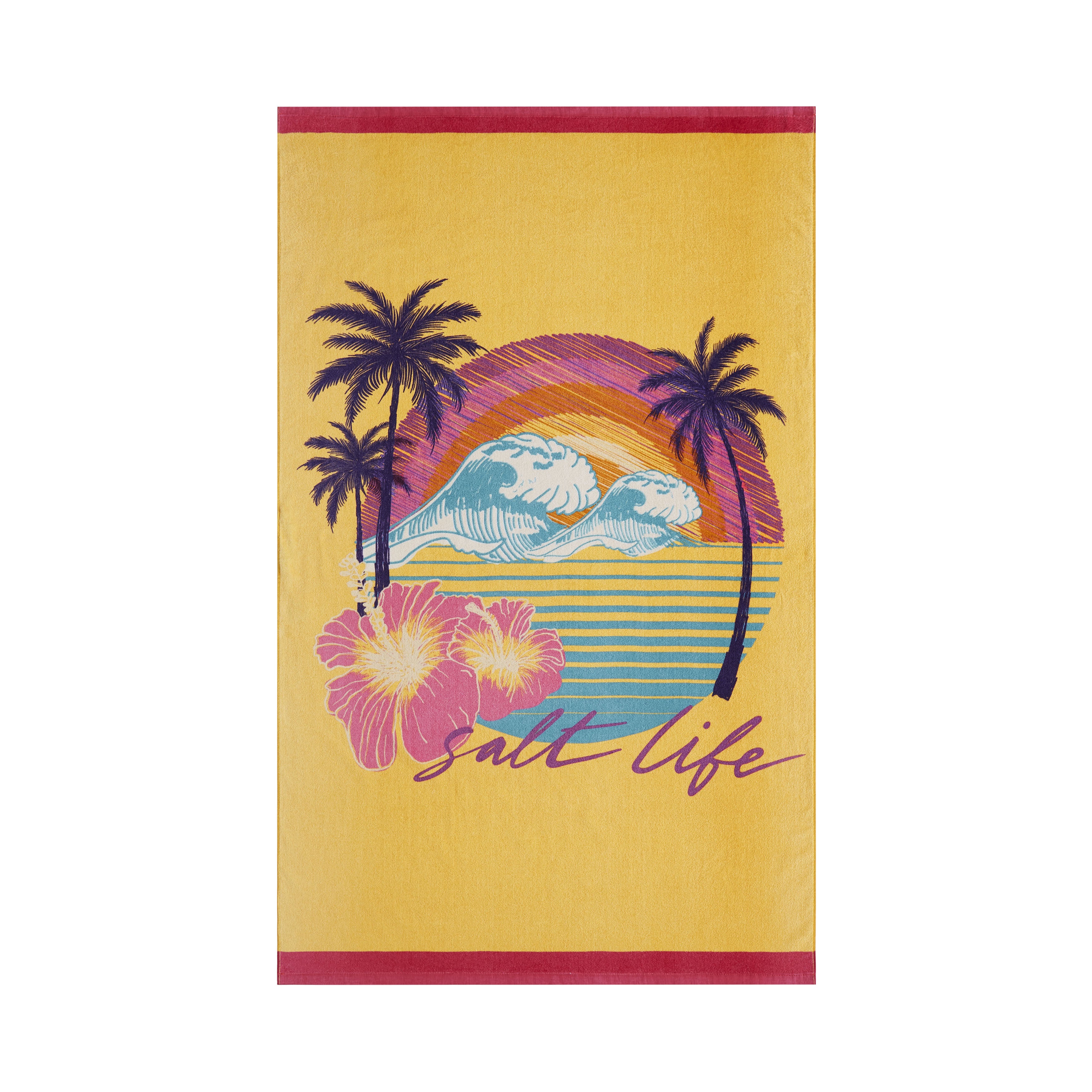 Good Times Beach Towel, ORANGE, alternate image number 2