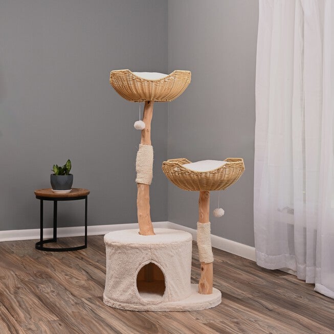 AMNI Cat Tree: The All-in-One Play and Rest Station, BEIGE, alternate image number 2