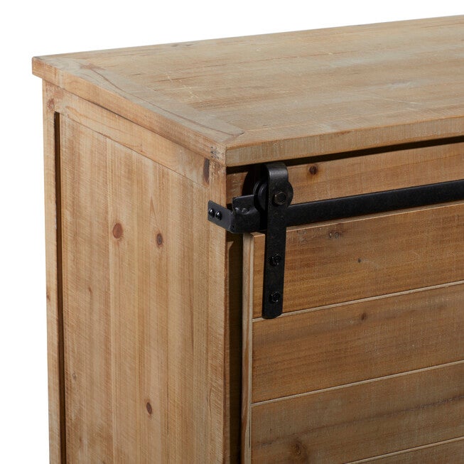 Brown Chinese fir Wood Rustic Cabinet, 32x44x19, , alternate image number null