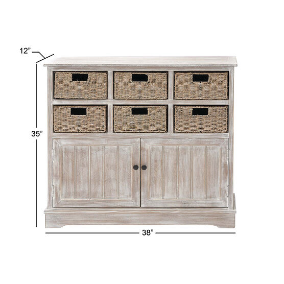 Brown Traditional Wood Storage Unit, 35 x 38, , alternate image number null