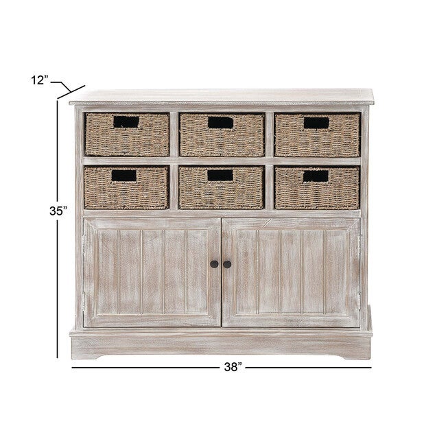 Brown Traditional Wood Storage Unit, 35 x 38, , alternate image number null
