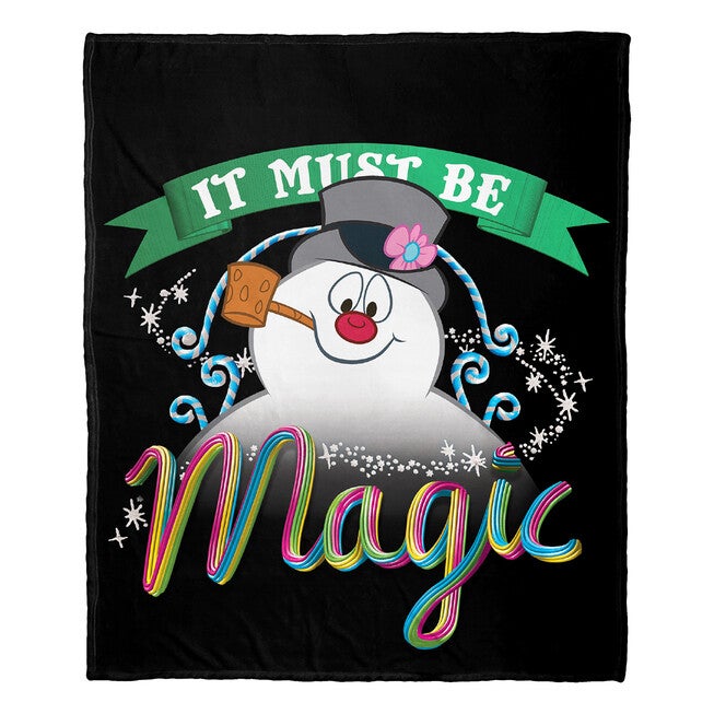 Frosty The Snowman It Must Be Magic Silk Touch Throw Blanket, , on-hover image number null