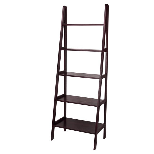 5-Shelf Ladder Bookcase-Espresso, , alternate image number 4