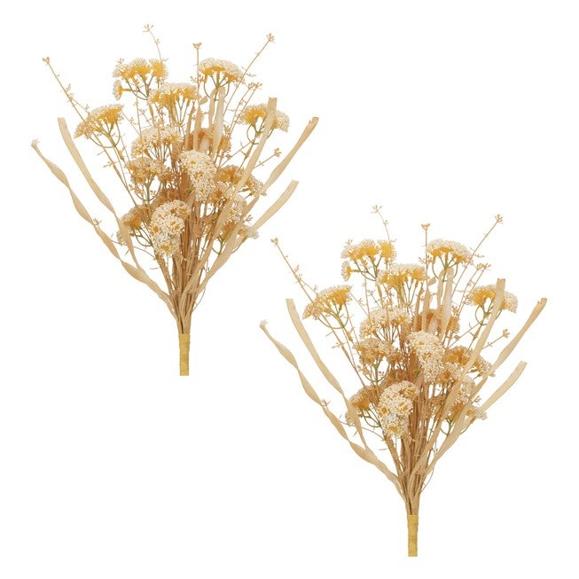 Beige Floral Grass Bush (Set of 2), BEIGE, alternate image number 2