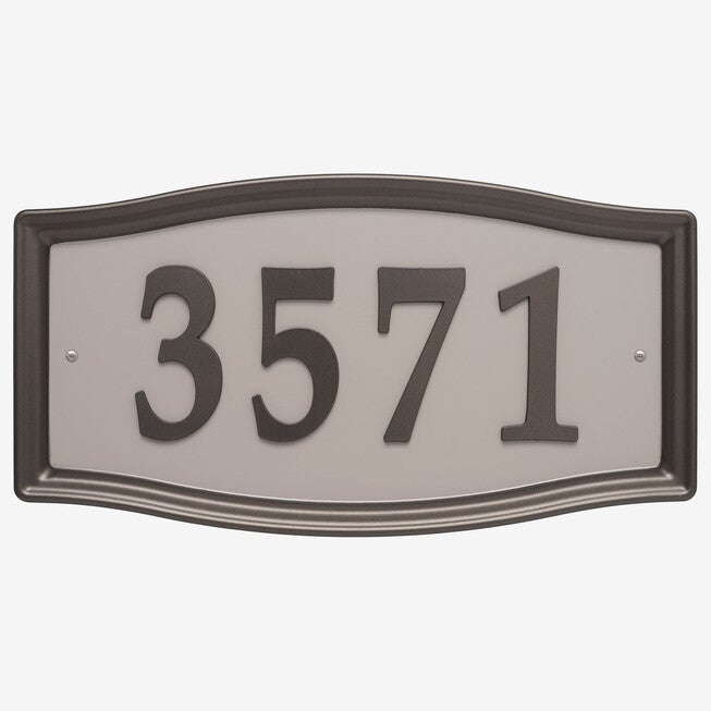 Easy Street Address Sign, BRONZE, hi-res image number 0