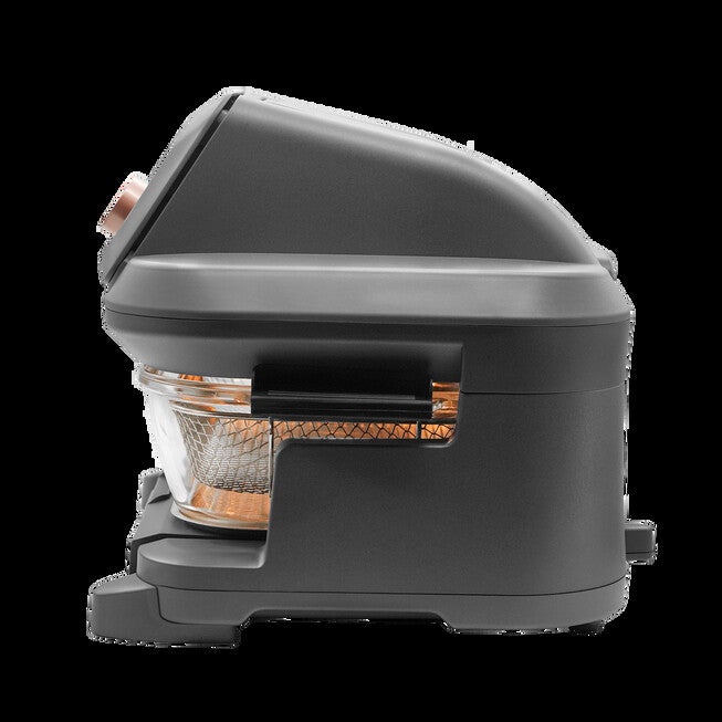 Livwell 6 Quart Glass Container Air Fryer, MATTE GREY, on-hover image number null