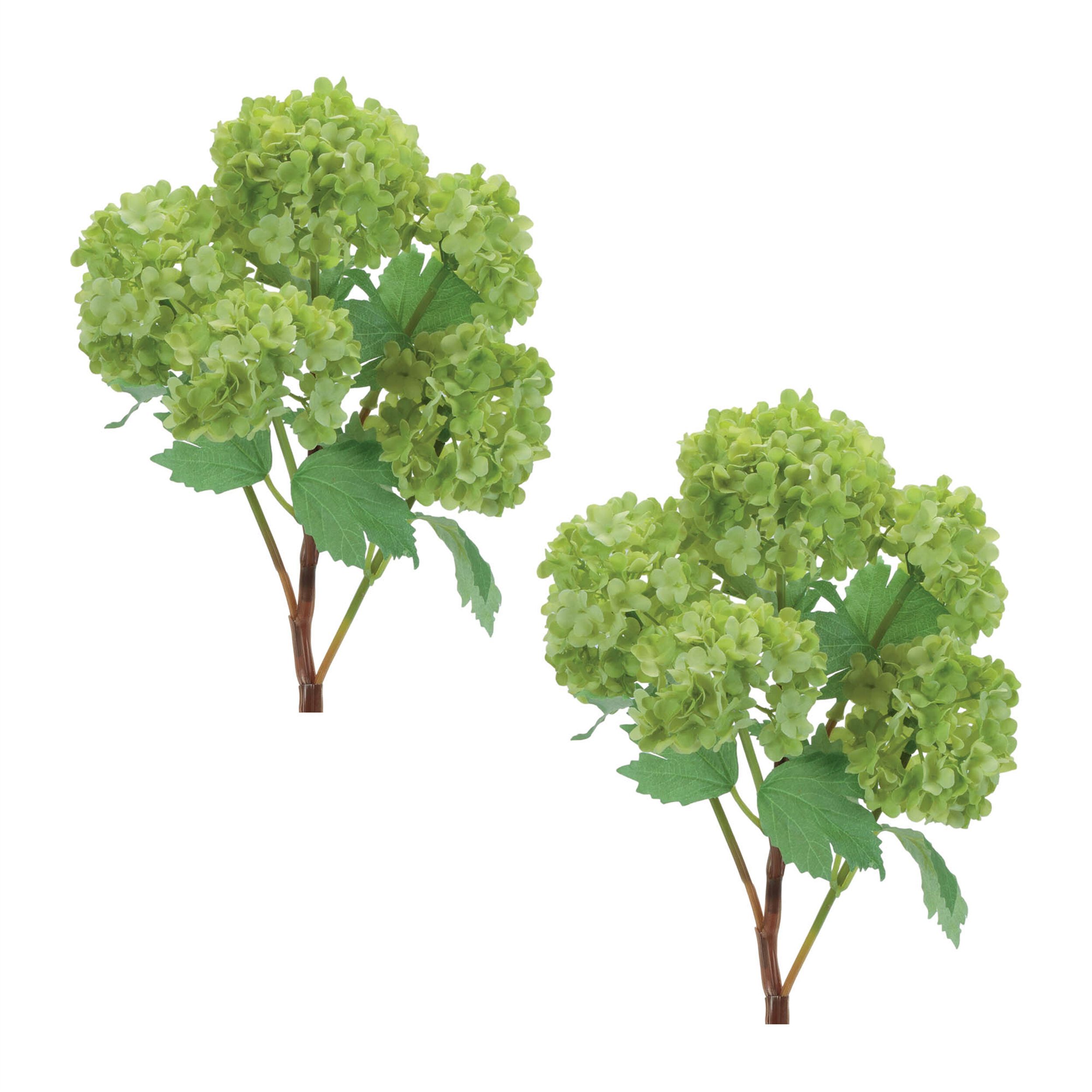 Hydrangea Floral Spray Set of 2, GREEN, alternate image number 2
