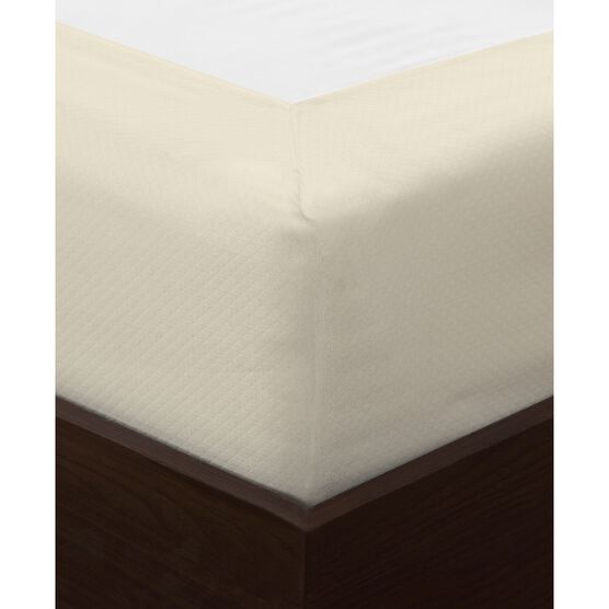 DreamSpace Diamond Matelassé Boxspring Cover, IVORY, hi-res image number null