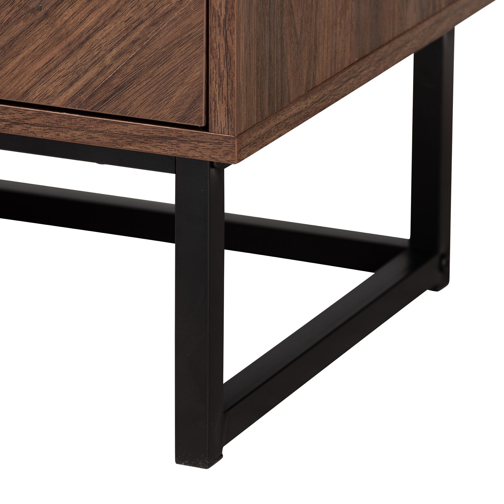 Sadia Modern Walnut Brown Finished Wood Storage Cabinet, , alternate image number 5