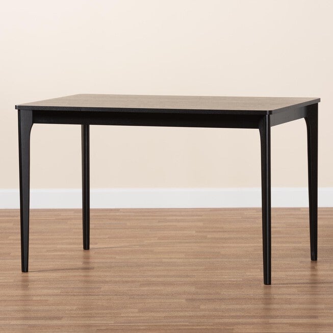 Sherwin Mid-Century Modern Black Finished Wood Dining Table, , alternate image number 23