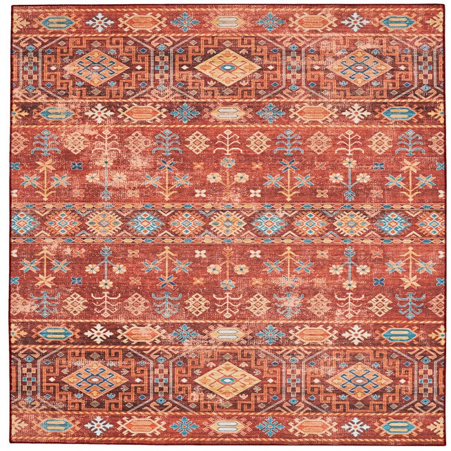 Washable Devlin Red/Ivory Rug, RED, hi-res image number null