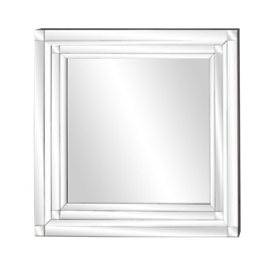Clear Glam Wood Wall Mirror, , alternate image number null