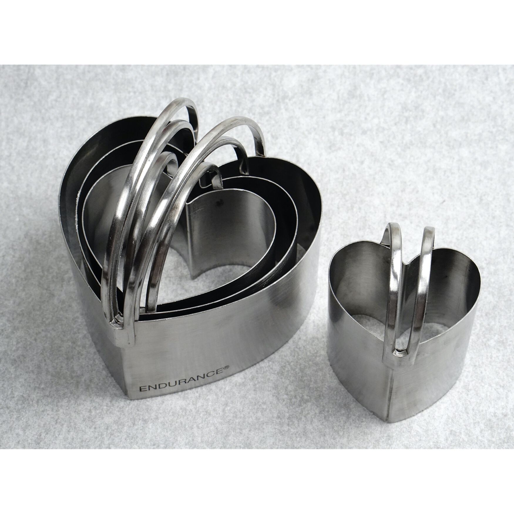 Heart Stainless Steel Biscuit Cutters, Set 4, , alternate image number 5