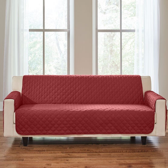 BH Studio Water-Repellent Microfiber Extra-Long Sofa Protector, 
