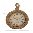 Beige Coastal Wood Wall Clock, , alternate image number null