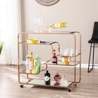 Maylynn Art Deco Mirrored Bar Cart, CHAMPAGNE, hi-res image number null