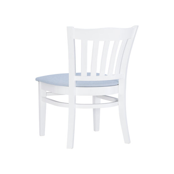 Lottie Side Chair White Upholstered Set of 2, , on-hover image number null