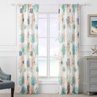 Montego Window Curtain Panel Pair, AQUA, hi-res image number null