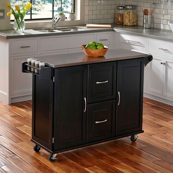 Patriot Kitchen Cart, BLACK, hi-res image number null