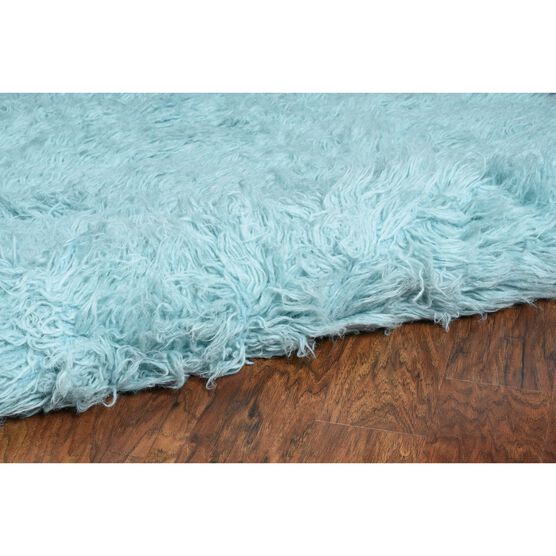 Flokati Pastel Blue Rug, , alternate image number null