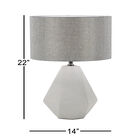 Light Grey Ceramic Transitional Table Lamp, , alternate image number 7