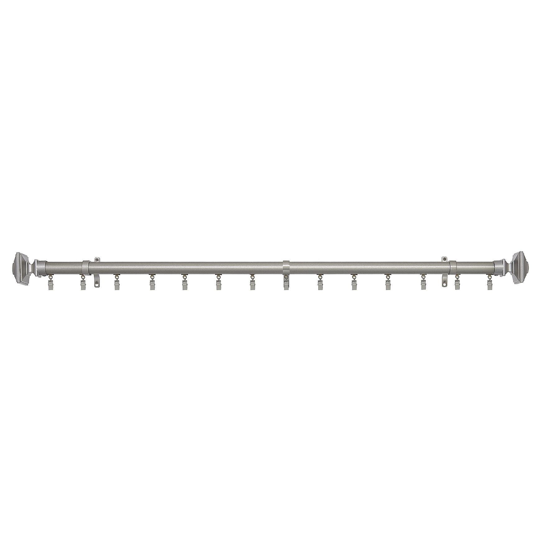 Innovative Traverse Curtain Rod - Oxford 66-120, SILVER, hi-res image number 0
