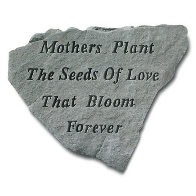 Mothers Plant The Seeds Of Love Garden Accent Stone, GREY, hi-res image number 0