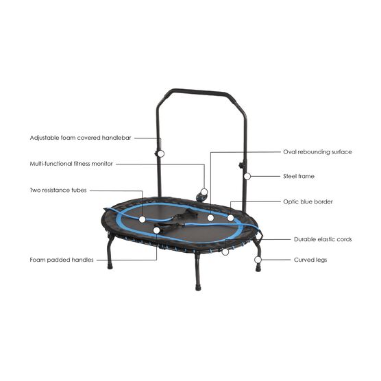 Stamina InTone Oval Fitness Trampoline w/DVD, , alternate image number null