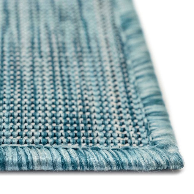Liora Manne Carmel Seaturtles Indoor/Outdoor Rug Aqua 23 inchesX7 feet 6 inches, , alternate image number null