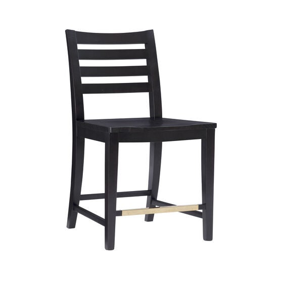 Flynn Counter Stool Black Set of 2, BLACK, hi-res image number null