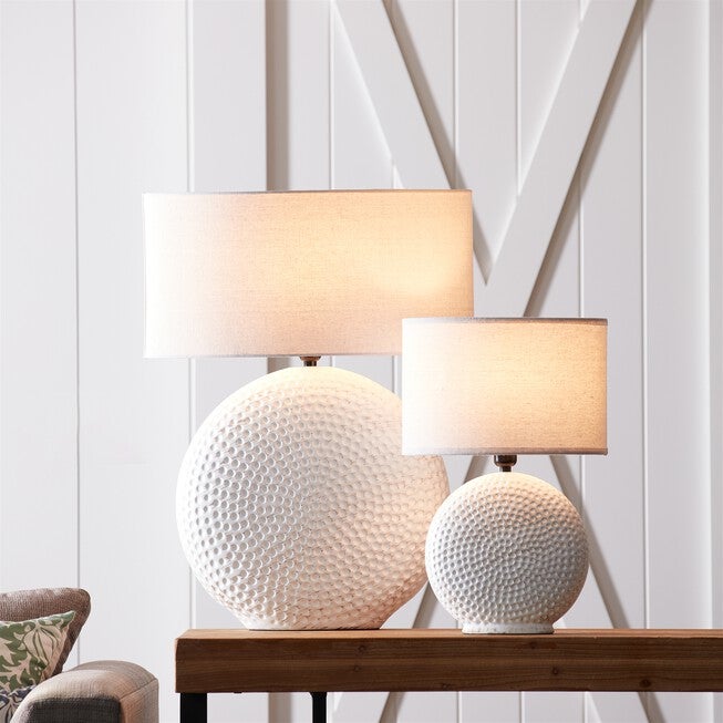 Table Lamp 18 inchesH Ceramic, WHITE/GREY, alternate image number null
