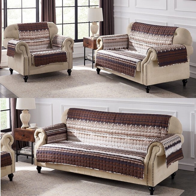 Southwest Latte Furniture Protector, Loveseat, , alternate image number null